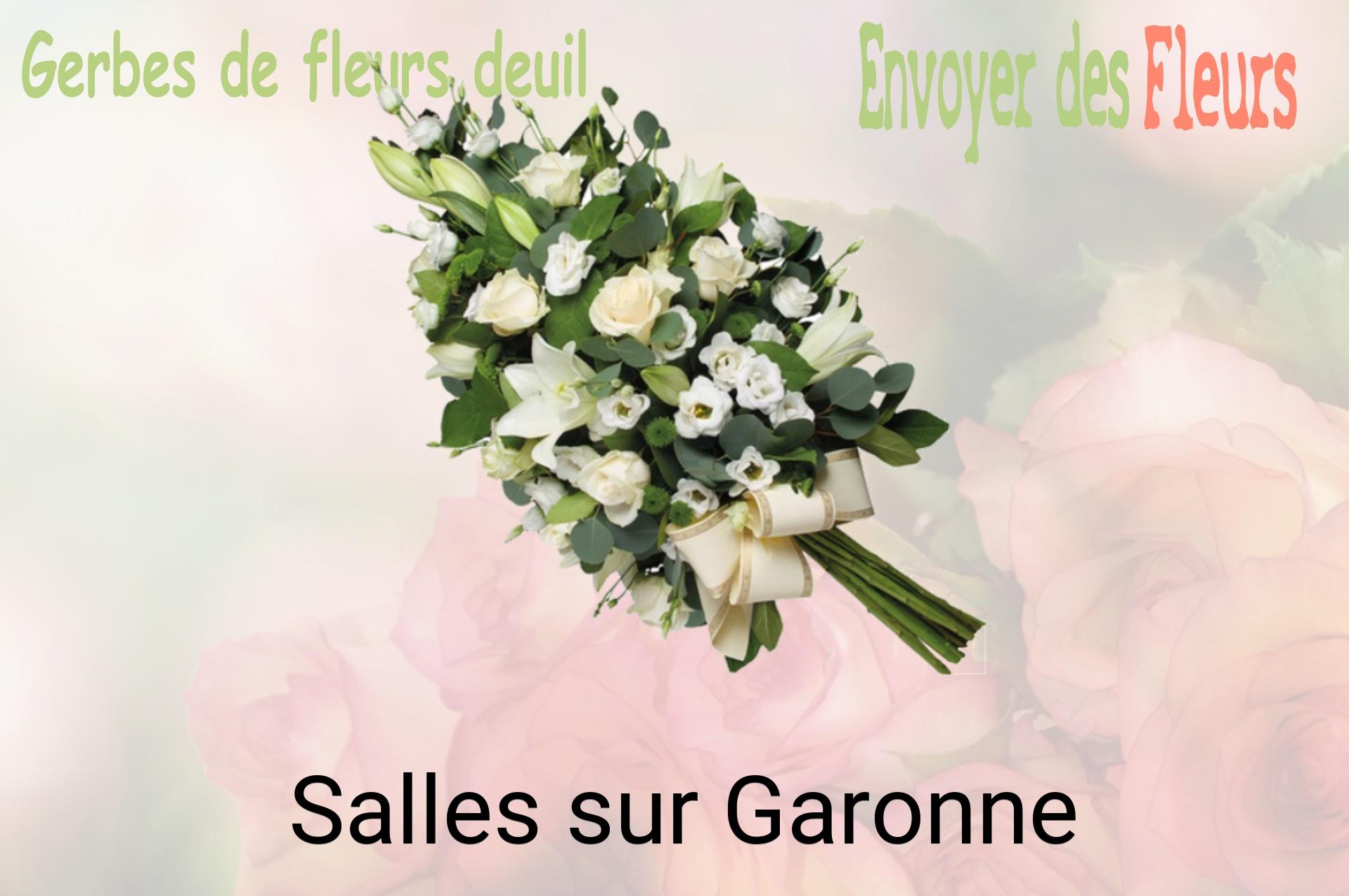 Gerbe de fleurs de deuil livrée à Salles-sur-Garonne